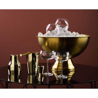 Champagne cooler gold-plated 10 liters