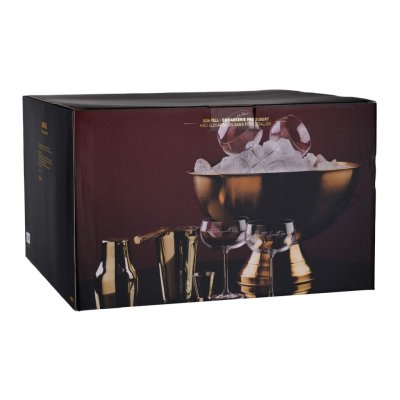 Champagne cooler gold-plated 10 liters