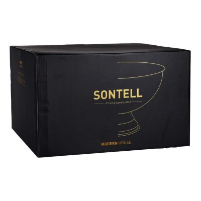 Champagne cooler gold-plated 10 liters