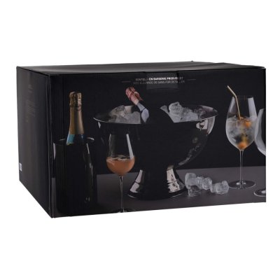 Champagne cooler gun metal 10 liters