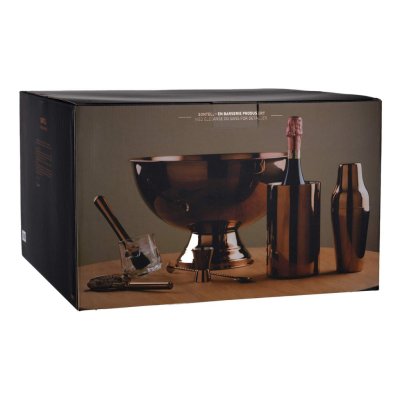 Champagne cooler copper-plated 10 liters