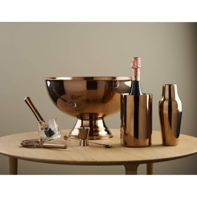 Champagne cooler copper-plated 10 liters