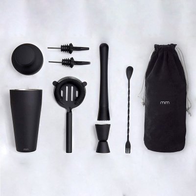 Cocktail set black 7 pieces