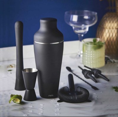 Cocktail set black 7 pieces